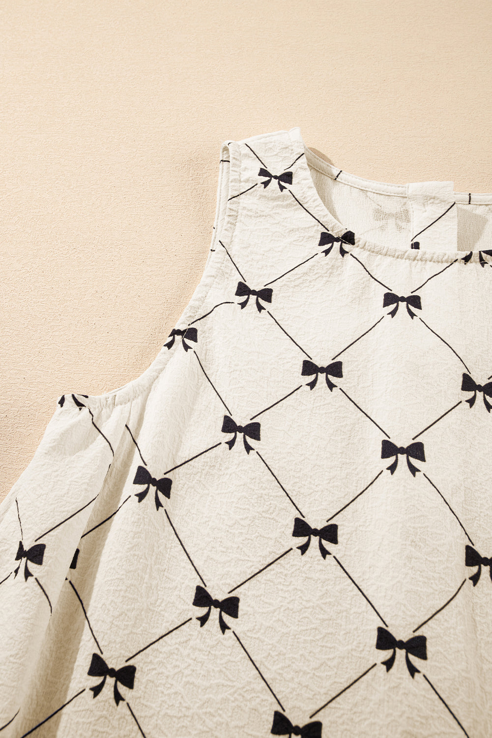 White mini-checkered Robe *