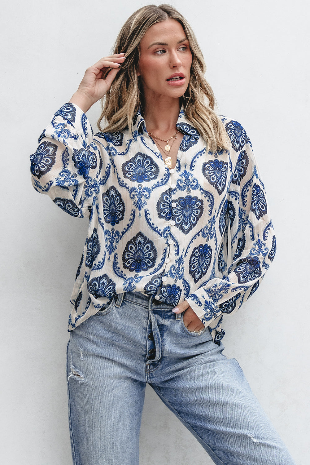 Chemise ample boutonnée sur le devant *-A WOMAN WE LOVE