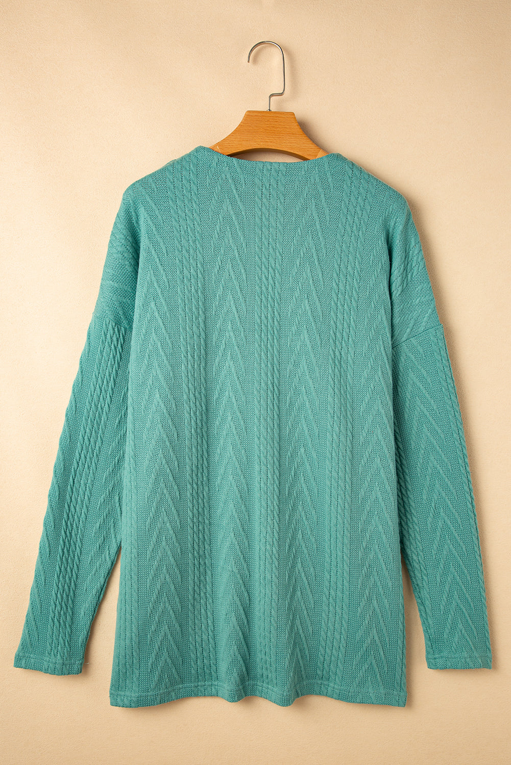 Canton - Cardigan texturé uni ouvert sur le devant avec poche-A WOMAN WE LOVE