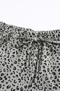 Pantalones de jogging de leopardo caqui