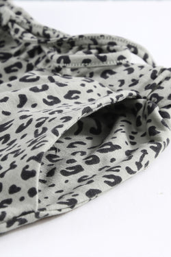 Pantalones de jogging de leopardo caqui