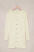 Beige solid color open button cardigan