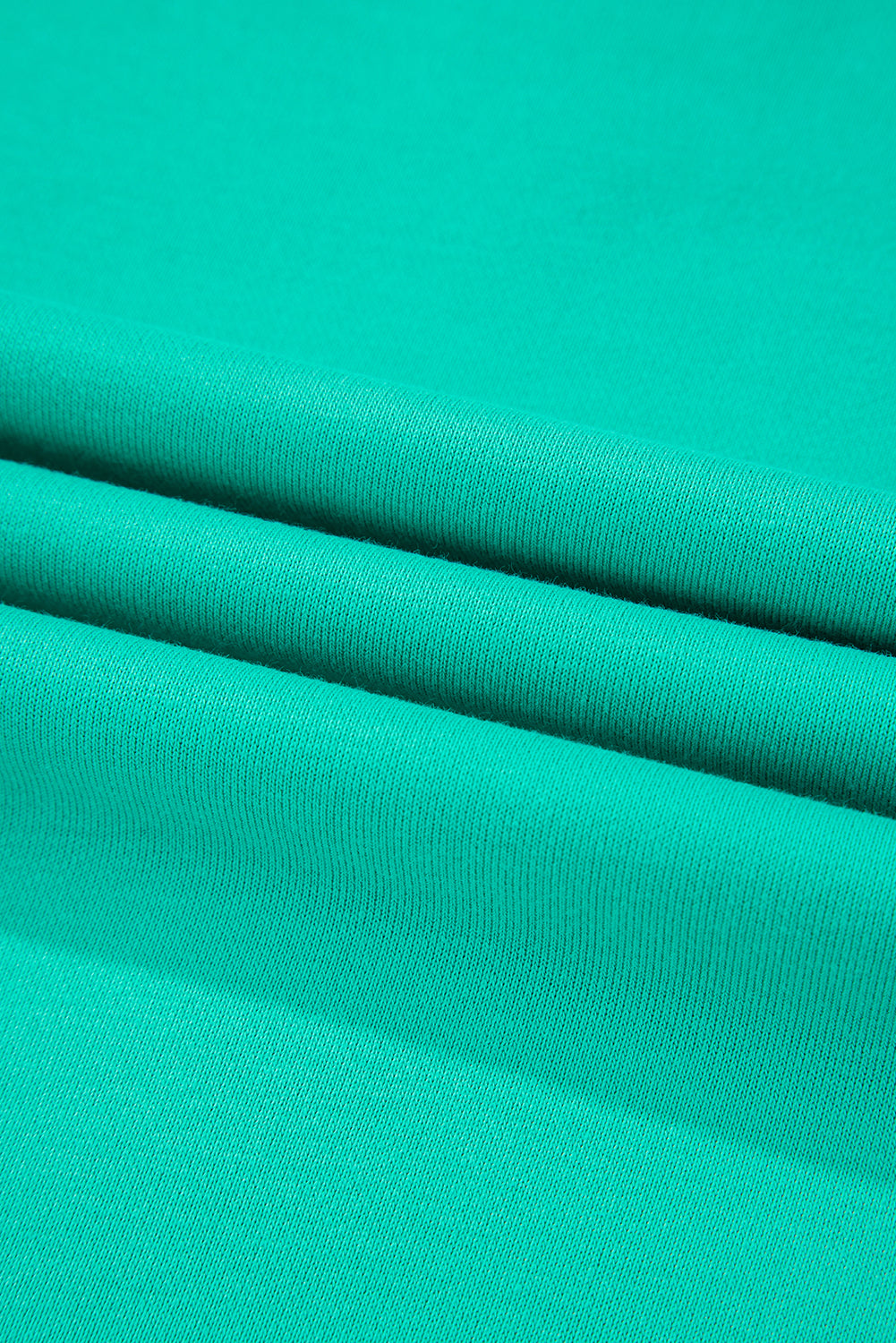 Sweat-shirt à col rond avec épissage vert menthe