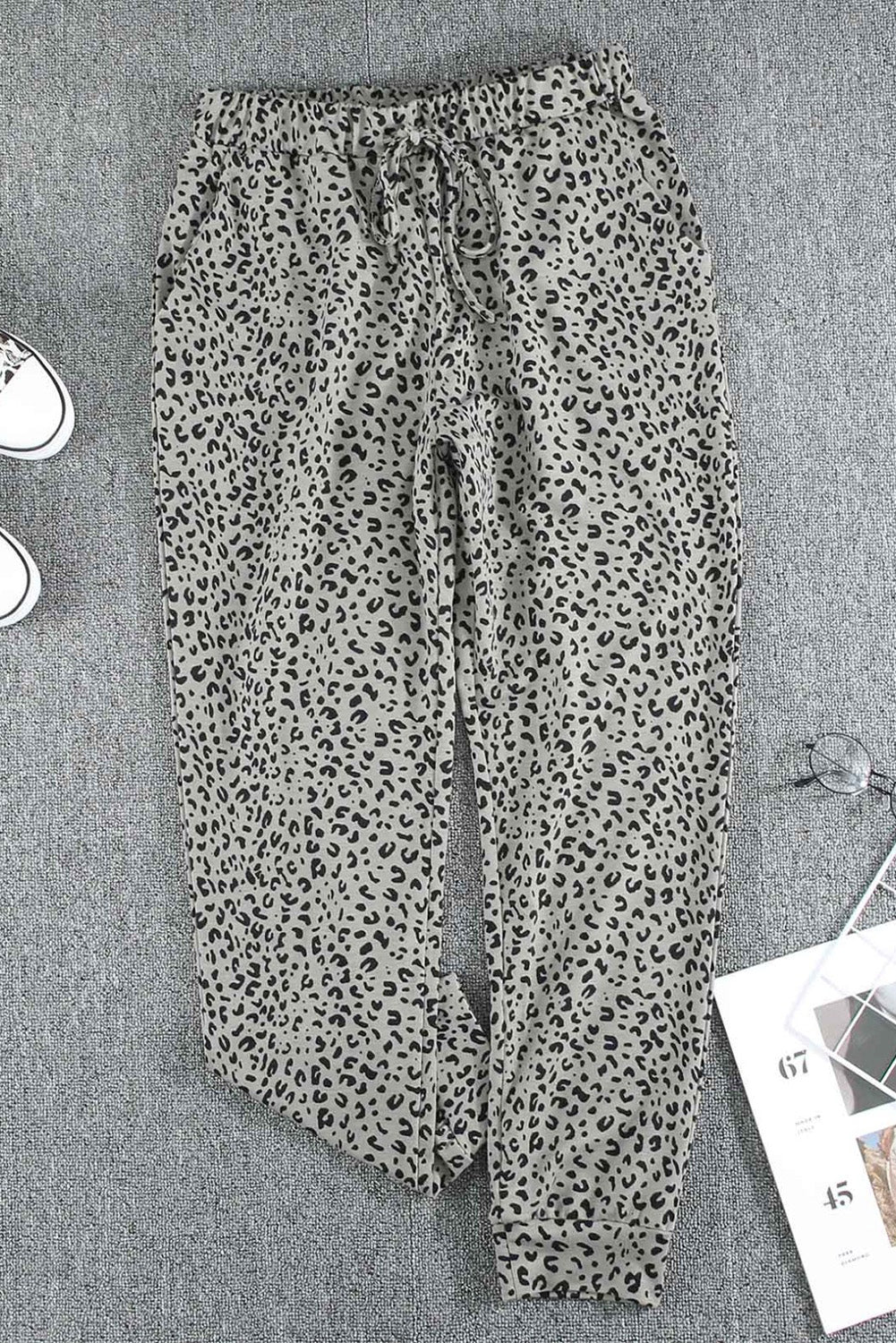 Joggers de leopardo caqui Breezy