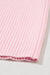 Pink tank top in U in ribbed knit *