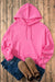 Plain hoodie with kangaroo pocket and tightening cord, loose cut