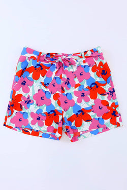 Short surrounded with pink floral print