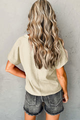 Fighted t-shirt with wide sleeves *