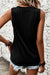 Black ribbed tank top *