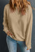 Classic Plain Khaki Crew Neck Sweatshirt