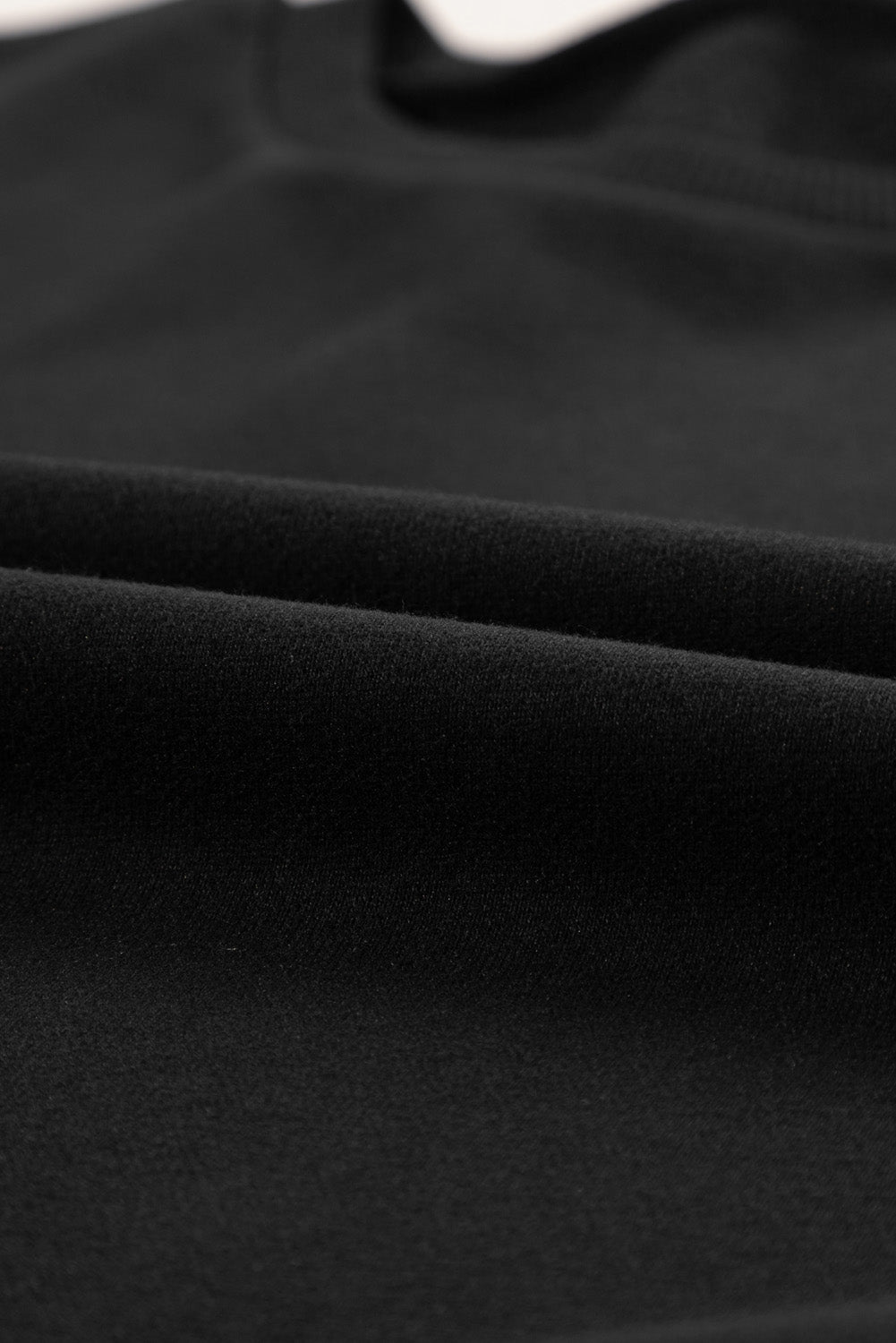 Black Snap Buttons Side se divise le sweat-shirt Pullover