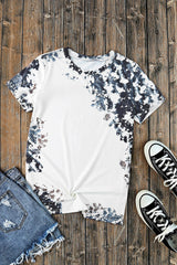 Western gray-fashioned whiten t-shirt