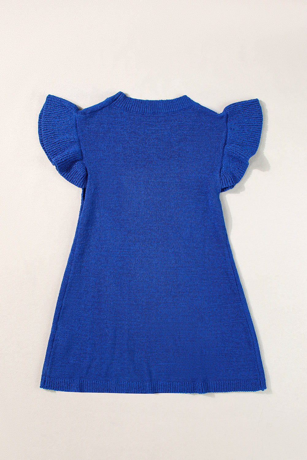 Top maglione a maglia a maglia blu scuro