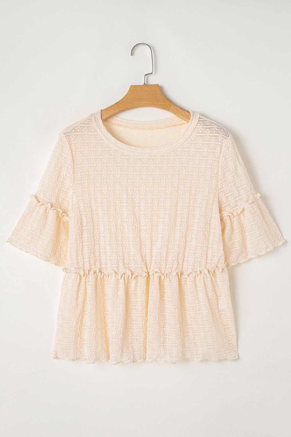 Chemisier beige à manches courtes *-A WOMAN WE LOVE