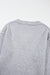 Light -gray Light gray sweater and drooping shoulders with eyelets