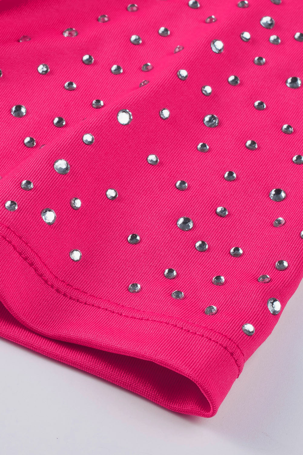 Body à manches courtes et col rond avec strass roses *-A WOMAN WE LOVE