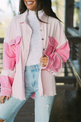 Chaqueta de terciopelo de Côte con costuras de delicadeza de Bicolores expuestas