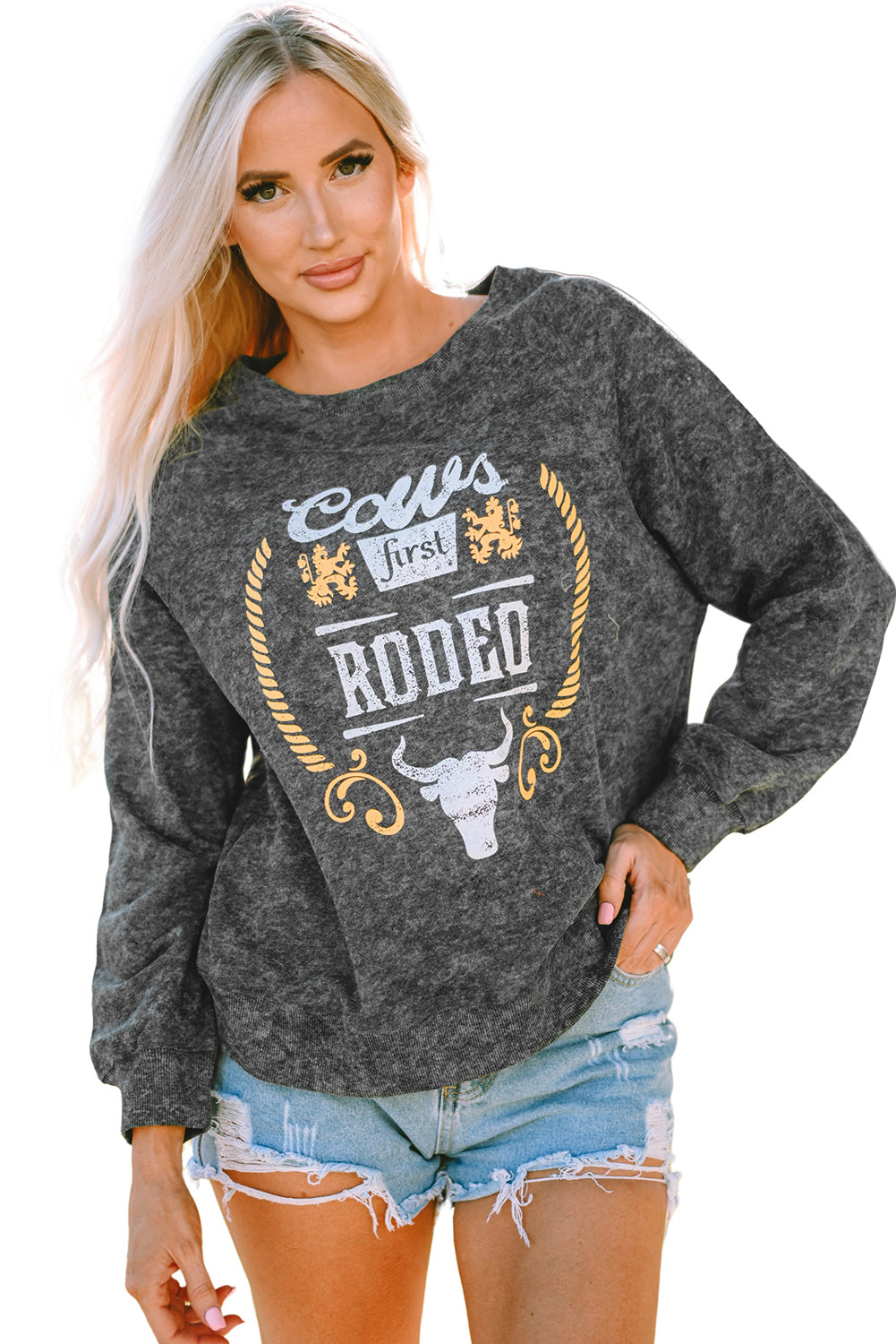 Grey Coors Banquet Rodeo Graphic Mineral Washert Sone