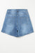 Ashleigh Rhinestone Blue Denim Shorts