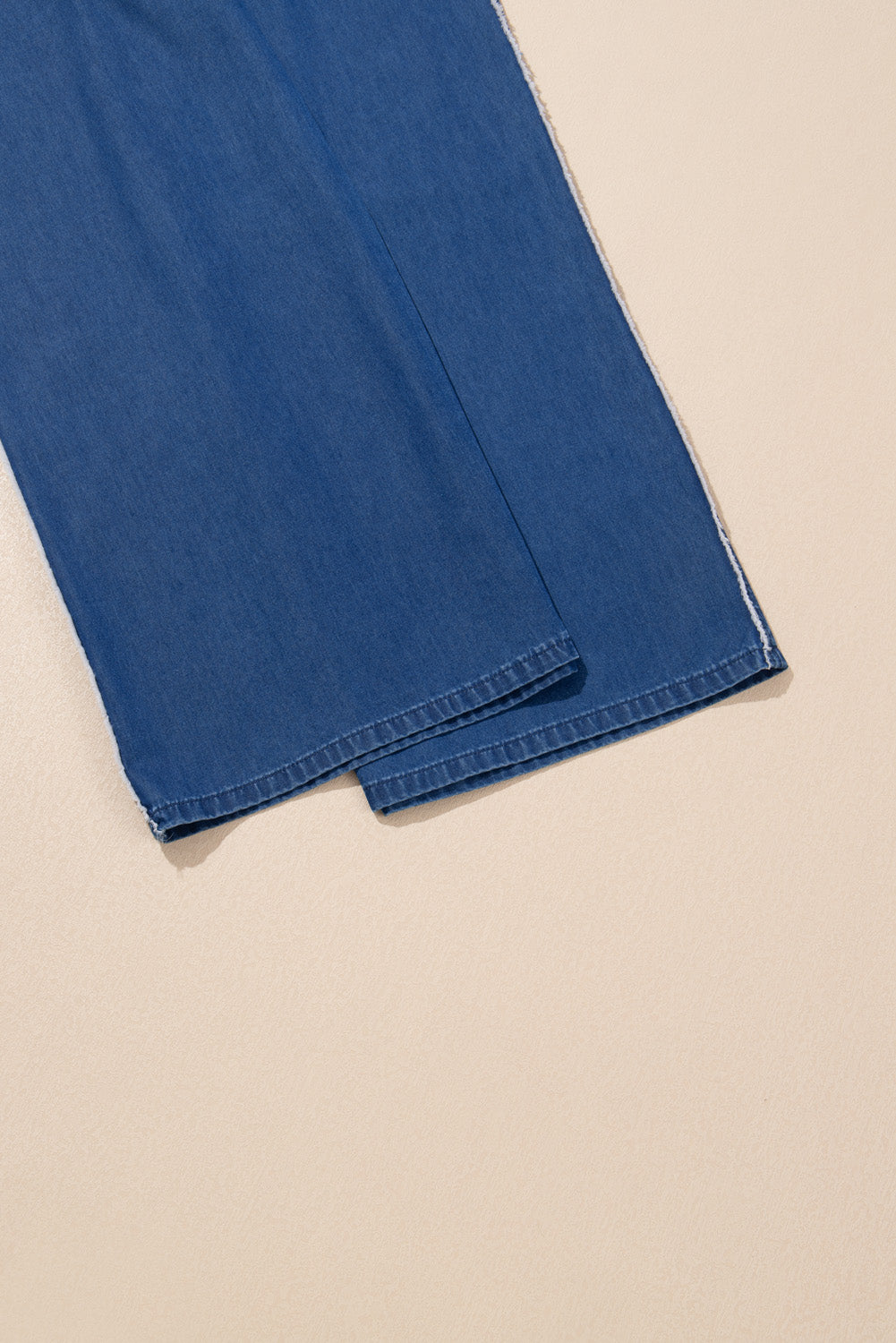 Sail bleu lavé denim chambray lâches et pantalon de taille