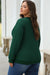 Bright and cheerful cable knit sweatshirt in blackish green