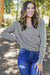 Gray wadd sweater cache-heart