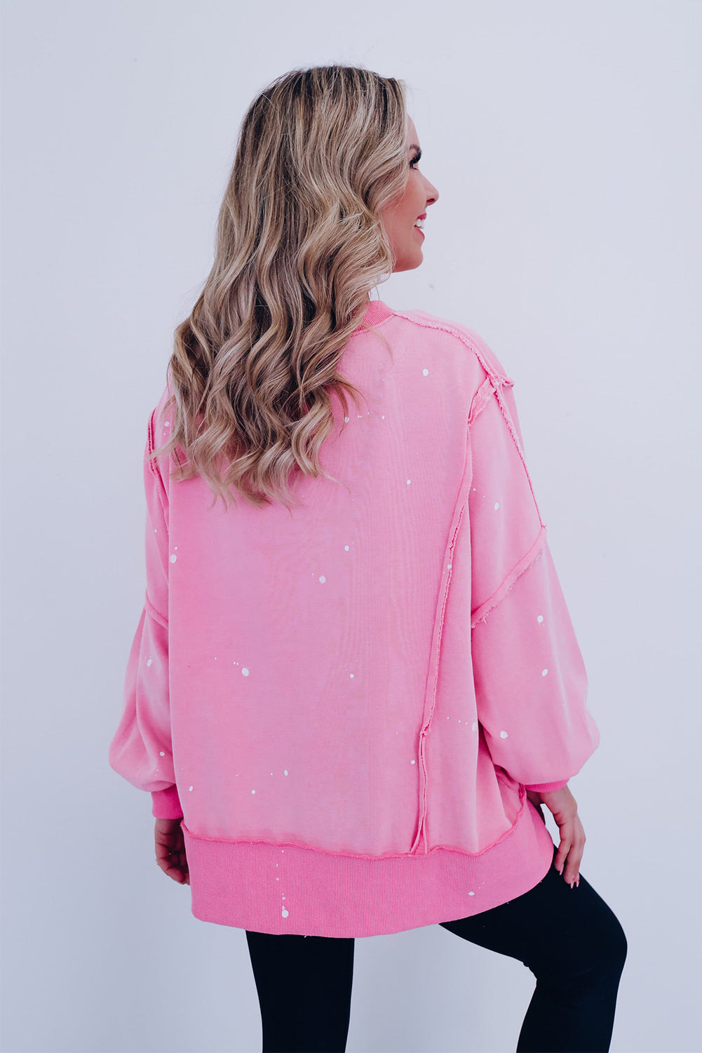 Bonbon Splash Sweats Exposed Seam Sweatshirt