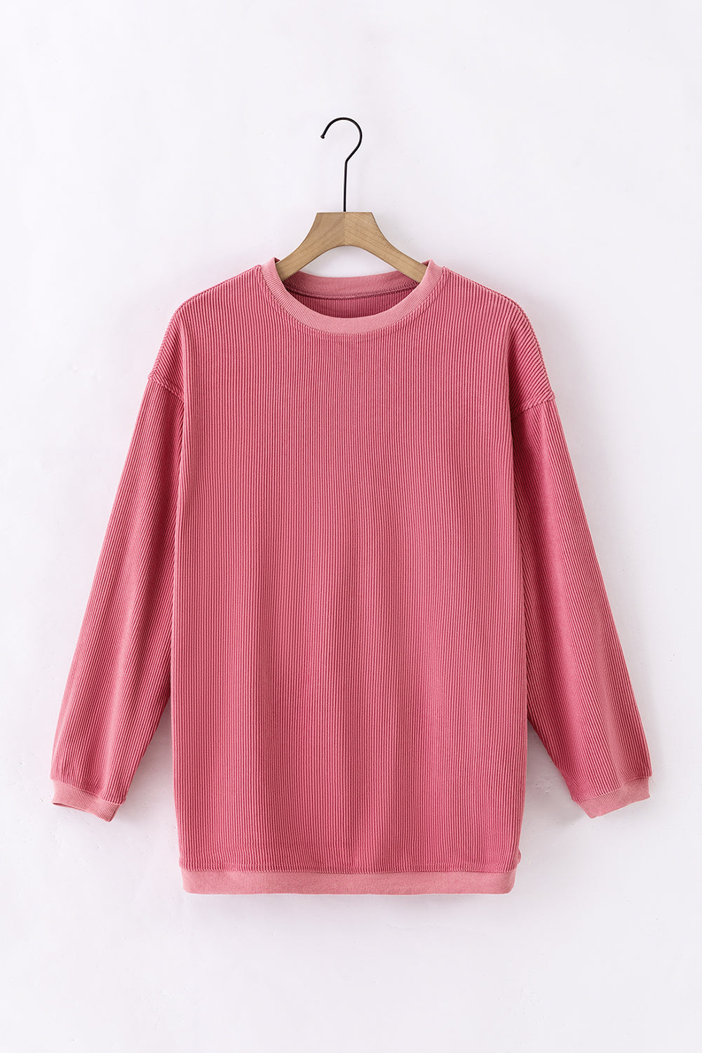 Sudadera de gran tamaño rosa rosa de fresa