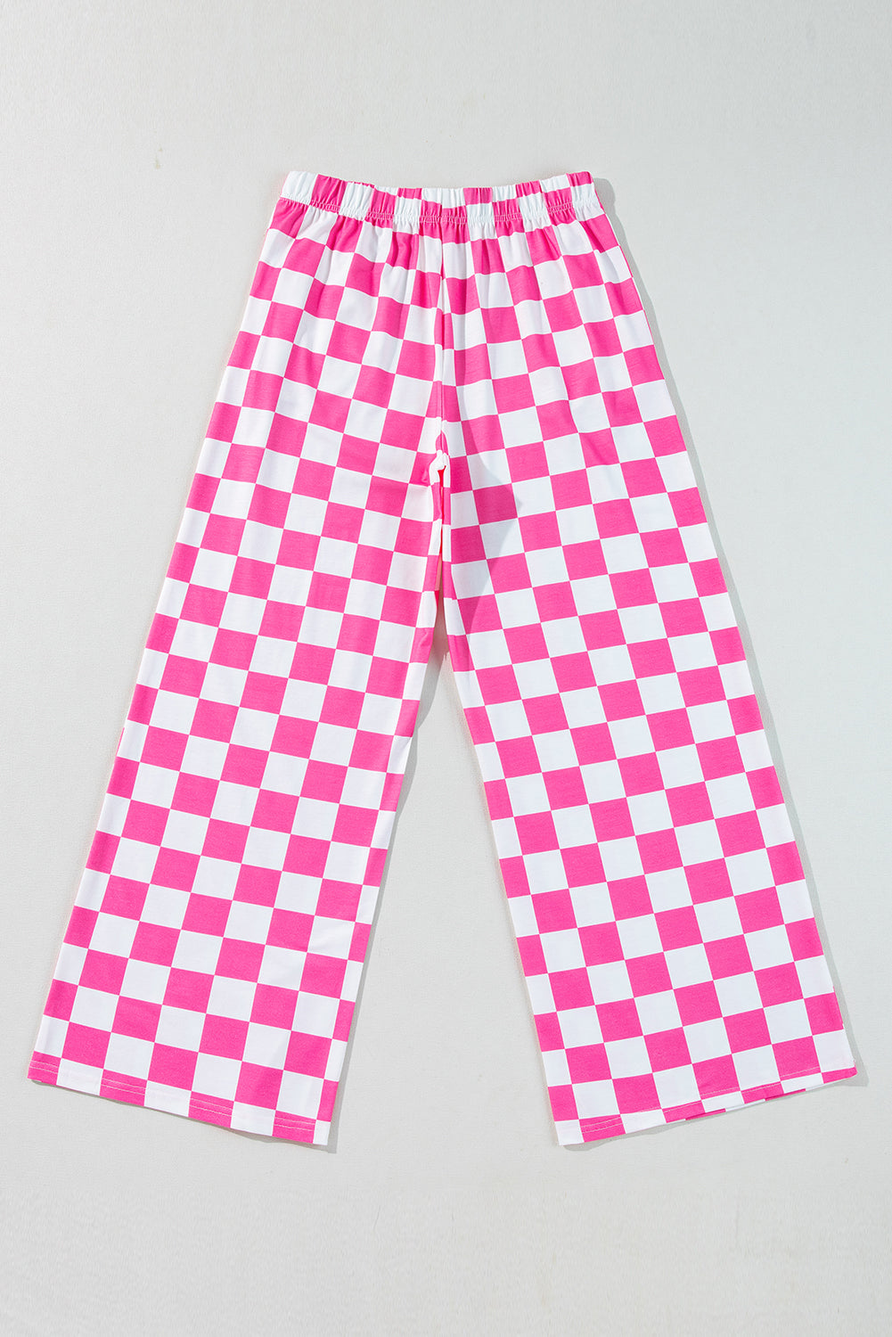 Bonbon 2-Tone Checked Print High Taille Wide Leghose