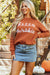 Flamingo hello pumpkin graphics sweater