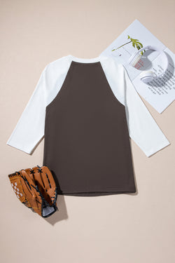 High brown with long sleeves raglan *