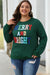 Bright and cheerful cable knit sweatshirt in blackish green