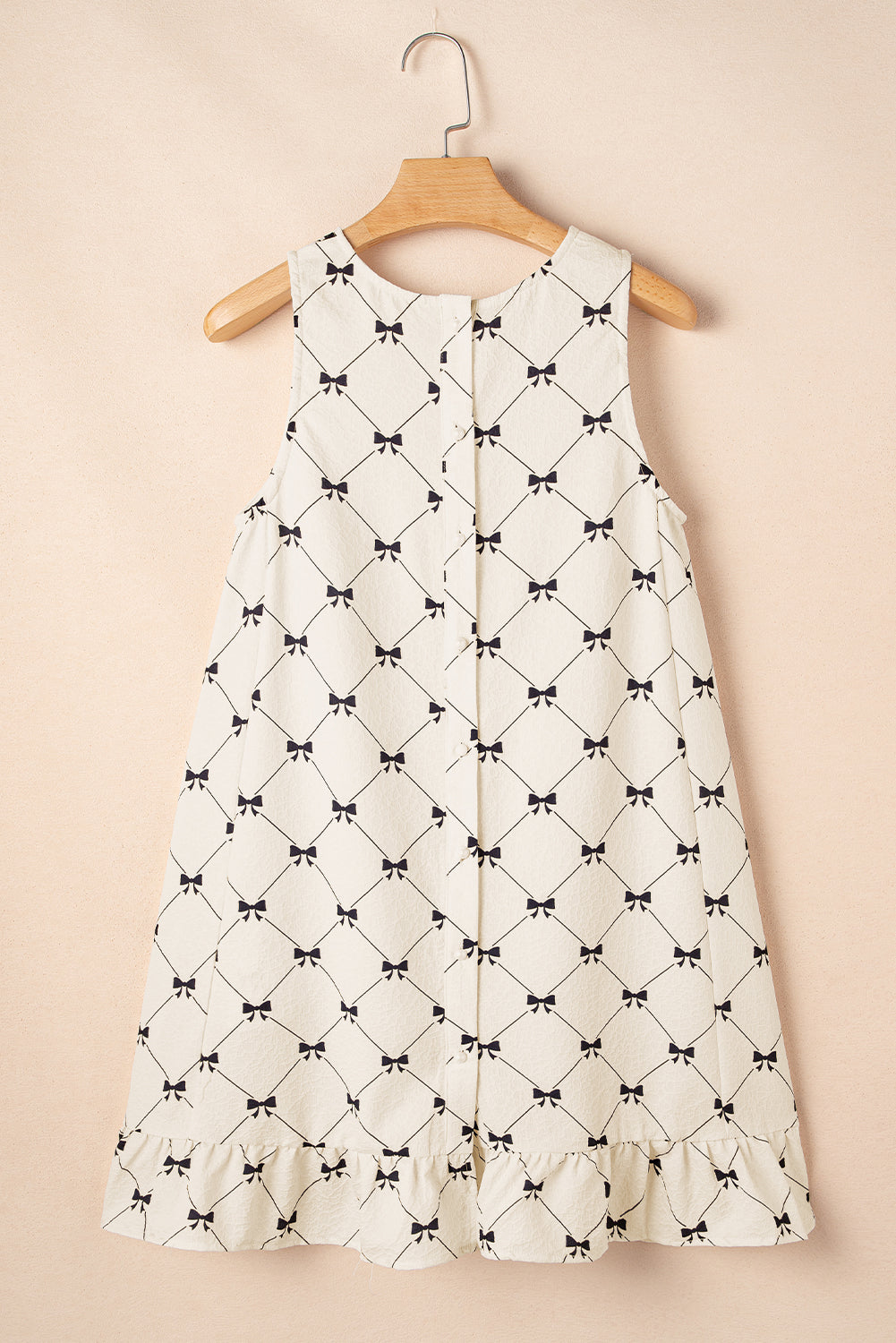 White mini-checkered Robe *
