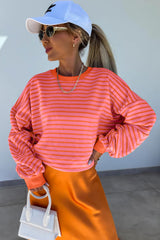 Ample-collar-collar-collar sweatshirt *