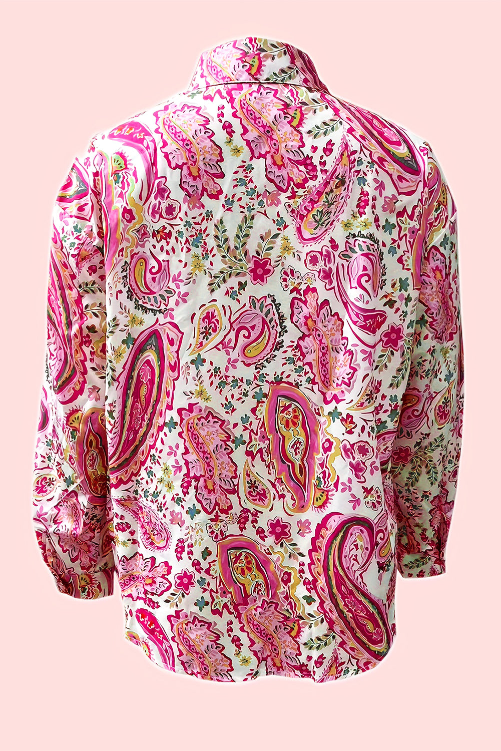 Camicia casual floreale rosa floreale