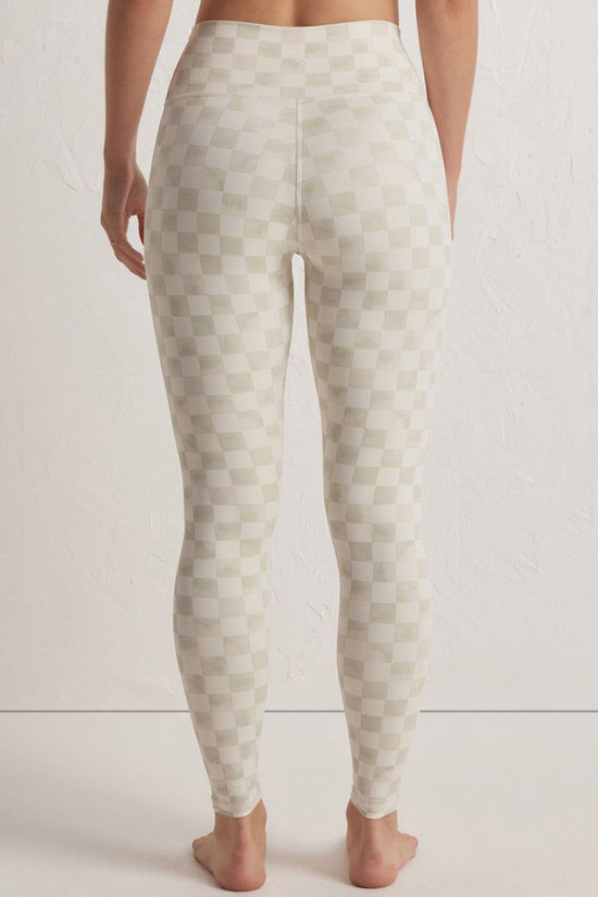 Skinny leggings high waist with gray checkered pattern *