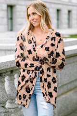 Cardigan ouvert sur le devant imprimé léopard-A WOMAN WE LOVE