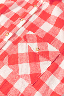 Dressed downside shirt for puffy tiles and sleeves, round hem