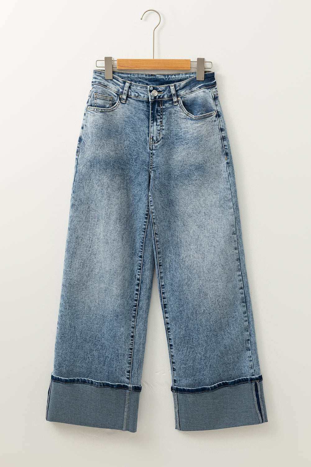 Myosotis High Rise Zip Fly Fly Wash jeans