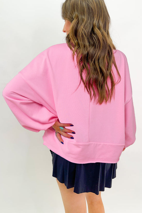 Ample Sweatshirt with United Pink Boutheter Bouthe