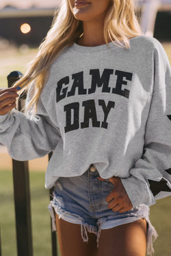 Sweat-shirt noir Game Day Graphic *