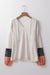 Beige blouse with tightening cord *