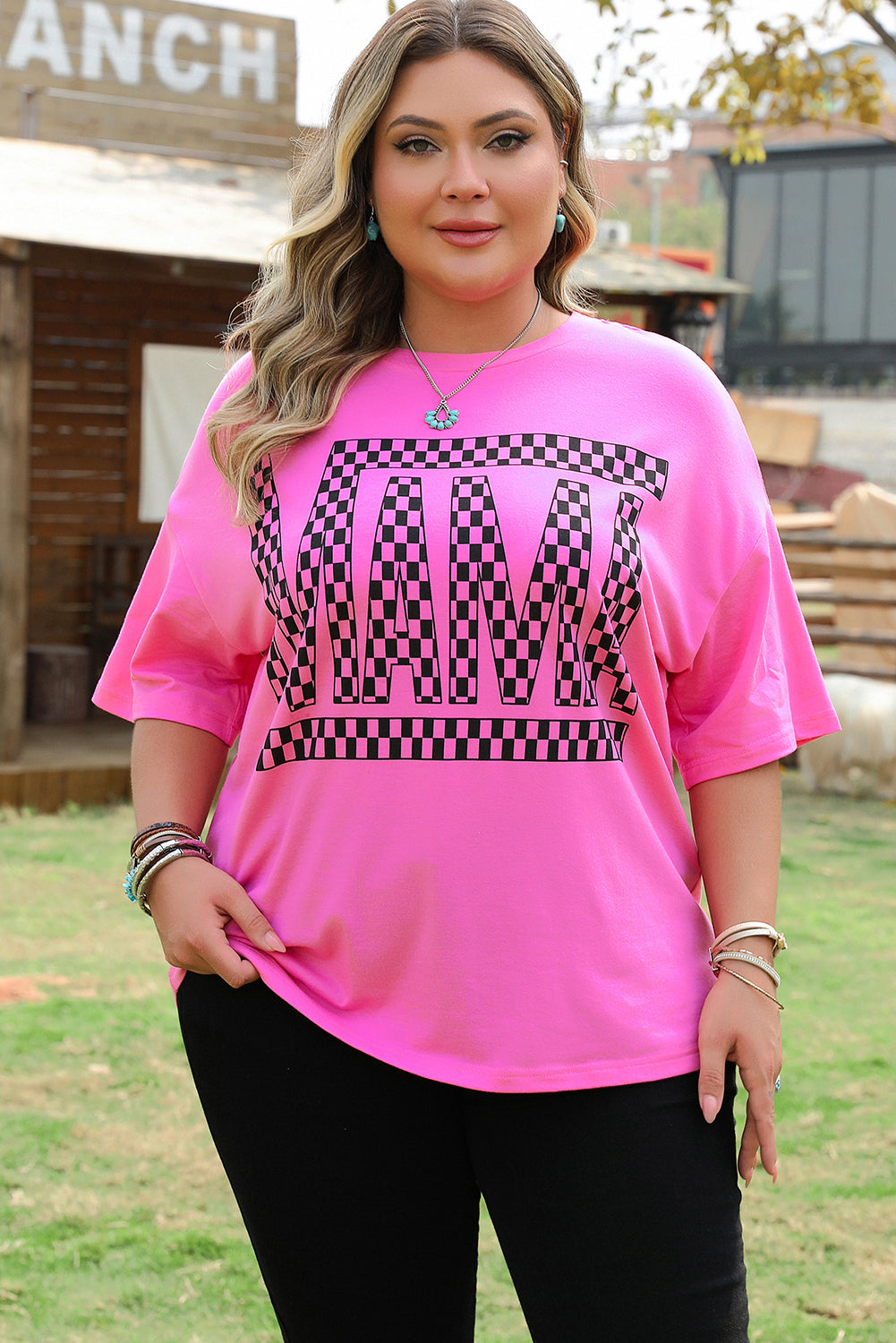 Camiseta grande de tamaño de mamá *