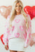 Large pink sweater with heart -shaped bubble bubbles