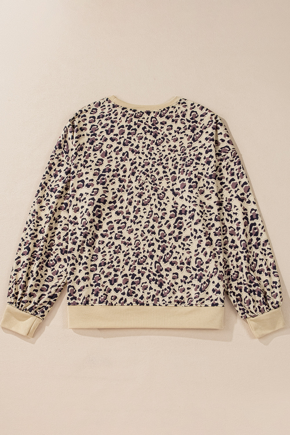 Léopard print-printed sweatshirt