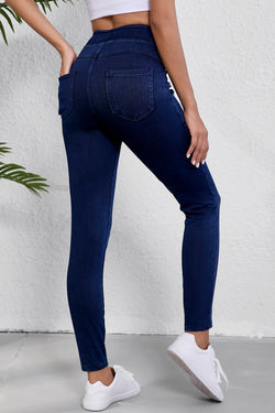 Jegging Slim Extensible Alta Ashleigh Blue en color