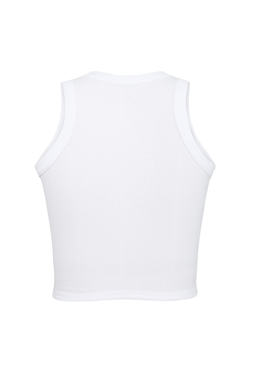 Débardeur côtelé moulant moulant blanc Fashion-A WOMAN WE LOVE