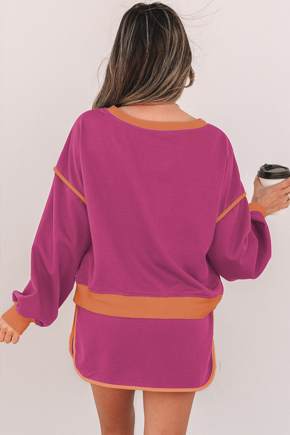 Contraste Sweater Sweater Set *