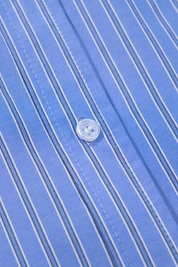 Blue striped relaxed striped shirt