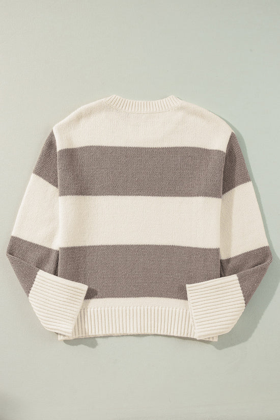 Ample sweater with Simply Taupe Color Blocks